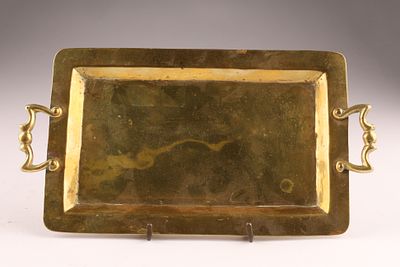 Arts and Crafts Brass Tray by Paul Beau and Co. Montreal. Arts and Crafts Paul Beau and Co 