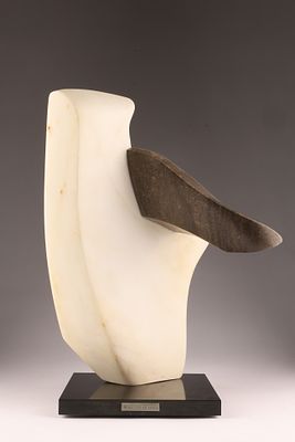 Hans Schleeh (German/Canadian, 1928-2001) Abstract Modernist Marble Sculpture. Hans Schleeh 