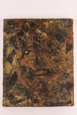 Yves Bergeron (Montreal, b.1945) L’Homme et Masque No. 3, 1965 Impasto Mixed Media . Yves 