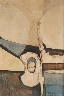 Geoffrey David Armstrong (Canadian, 1928-2018) Mixed Media on canvas, Abstract Composition 