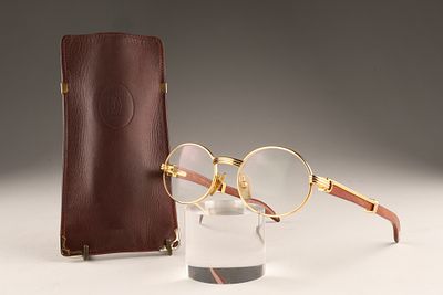 Vintage Cartier Giverny Oval Eyeglasses Size 51-20. Vintage Cartier Giverny oval eyeglasses with 