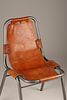 Charlotte Perriand, Attrib., Dining chair from Les Arcs. A Dining chair attributed to Charlotte Image - 1
