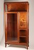 Louis Majorelle Art Nouveau Marquetry Vitrine Display Cabinet. Louis Majorelle (French Image - 1