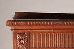 19th C Mahogany Sheraton Revival Corner Display Cabinet. An antique Mahogany Sheraton revival Image - 7