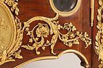 19th C. French Louis XV Style Mahogany Gilt Bronze Vitrine with Marble Top. Fine 19th-century Image - 8