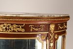 19th C. French Louis XV Style Mahogany Gilt Bronze Vitrine with Marble Top. Fine 19th-century Image - 9
