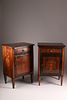 Pair of Lombardy Louis XVI Marquetry Cabinets, possibly Maggiolini, Late 18th C., Castello Ferrari. Image - 1