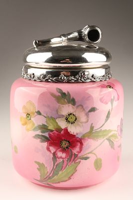 Antique Royal Bonn Germany Humidor With Pipe Handle. An antique late 19th to early 20th-century 