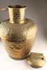 Large Antique Netherlands / Dutch Brass Chased Milk Jug or Jar. Large Antique Netherlands or Image - 9