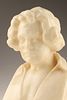 An Alabaster Bust of Ludwig van Beethoven, Goldscheider. An alabaster bust of Ludwig van Image - 1