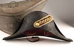 Norwegian Naval Officers Hat C.1870s with Original Toleware Fitted Carrying Case. An antique Image - 1