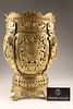 Italian Ornate Brass Jardiniere Cache Pot Lion Head Handles. Italian heavy ornate solid brass Image - 7