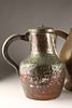 A Group of Antique French Kitchen Hammered Copper Pitchers Pots. Antique French copper jugs Image - 2