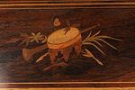 Antique Swiss Cylinder Roll Music Box in Marquetry Box. An antique Swiss cylinder music box Image - 8