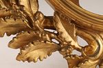 Louis XVI Baroque Giltwood Carved Wood Frame . Louis XVI French Baroque carved giltwood oval Image - 6