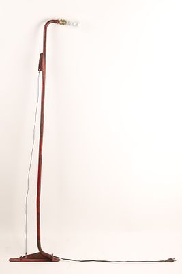 Jean Prouve (Attrib.) Potence Wall Jib Lamp, Painted Steel, Mid-Century, France. Attributed to 