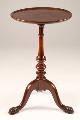 Antique English George III Style Mahogany Wine Table. Antique English George III Style mahogany 