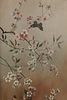 Antique Victorian Aesthetic Movement 3 Panel Hand Painted Room Divider. An antique Victorian Image - 1