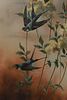 Antique Victorian Aesthetic Movement 3 Panel Hand Painted Room Divider. An antique Victorian Image - 3
