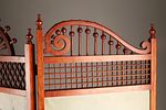 Antique Victorian Aesthetic Movement 3 Panel Hand Painted Room Divider. An antique Victorian Image - 6
