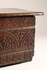 17th C English Jacobean / Charles II Carved Oak Coffer Box. A 17th-century English Jacobean or Image - 3