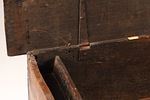 17th C English Jacobean / Charles II Carved Oak Coffer Box. A 17th-century English Jacobean or Image - 6