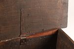 17th C English Jacobean / Charles II Carved Oak Coffer Box. A 17th-century English Jacobean or Image - 7