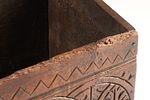 17th C English Jacobean / Charles II Carved Oak Coffer Box. A 17th-century English Jacobean or Image - 8
