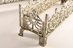Victorian Antique Cast Iron Painted Patio Garden Planters . Set of 5 Victorian antique cast iron Image - 3