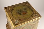 Antique Gilt and Painted Florentine Cabinet Side Table on Bracket Foot. With raised gilt Image - 1