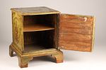 Antique Gilt and Painted Florentine Cabinet Side Table on Bracket Foot. With raised gilt Image - 5