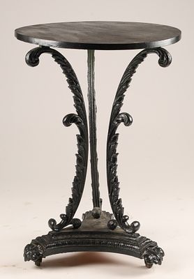 An Antique Victorian Cast Iron Orangery or Conservatory Garden Table. An Antique Victorian Cast 