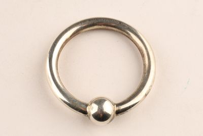 Tiffany and Co. Sterling Silver Baby Teething Rattle. Tiffany and Co. Sterling Silver Circular 