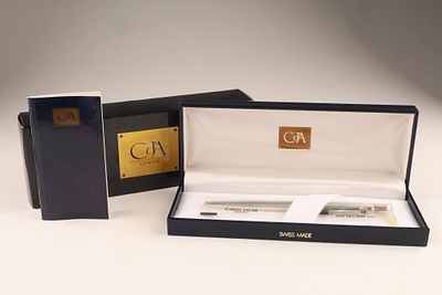 Caran D'Ache Swiss Silver Plated Madison Ballpoint Pen . Caran D'Ache Swiss Silver Plated 