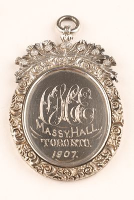 Antique Sterling Silver Agricultural Award Medal Toronto 1907 Best New Plant. An antique 