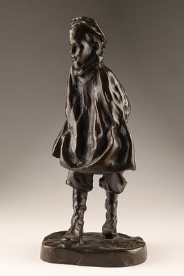 Josep Cardona i Furro (Spanish, 1878-1922) Bronze Figure The Sportsman, Unsigned. An antique 
