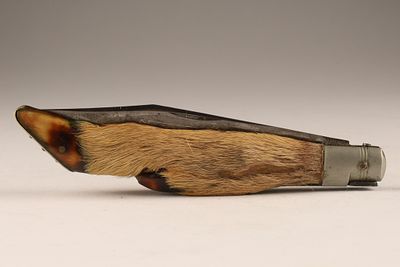 Antique H. Boker and Co. King Cutter Deer Hoof Folding Knife. Rare antique German pocket knife 