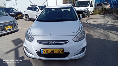 יונדאי אקסנט מודל 2016. מפתח: יש.