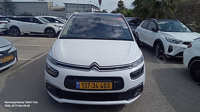 סיטרואן C-4 מודל 2022. . מחיר מחירון: ₪97,800
גימור: SPACETOURER, מפתח: יש.