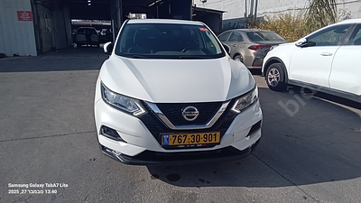 ניסאן קשקאי מודל 2019. בעלות נוכחית: חברה. מחיר מחירון: ₪69,000