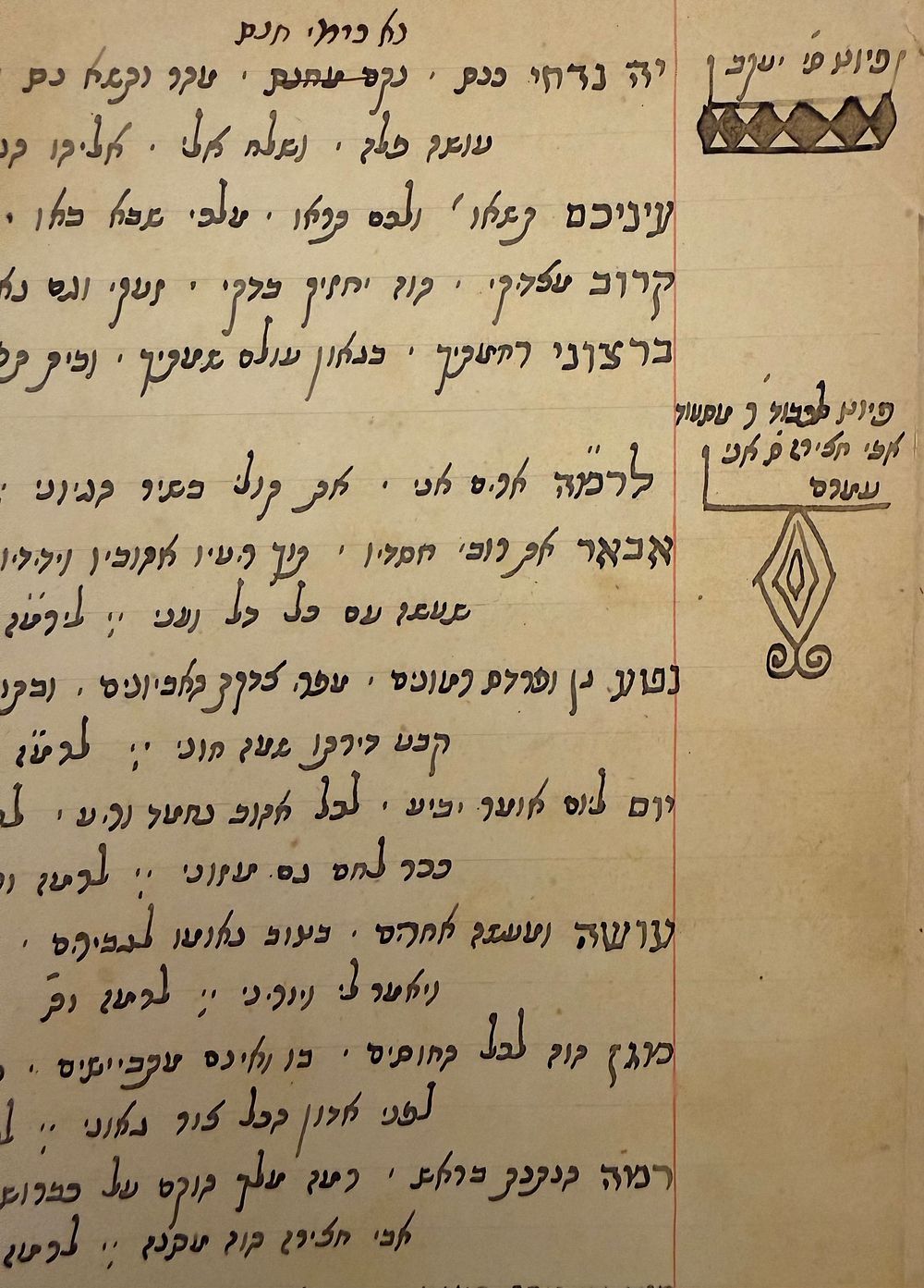 כתב יד חשוב - פיוטים ושירים - מרוקו שנות הת"ר - עם שיר לכבוד רבי מסעוד אביחצירא. 
כתב יד נאה 