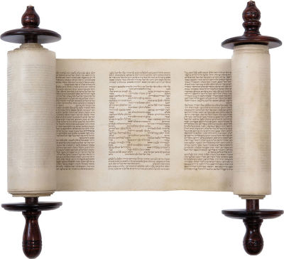 Miniature Sefer Torah - Poland, Early 19th Century. Miniature Sefer Torah, in Ashkenazi scribal 