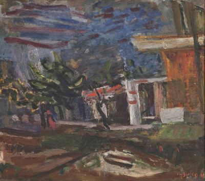 Avigdor Stematsky (1908-1989). Landscape / Oil on canvas / 53*59 cm / Signed Provenance: Zvi 