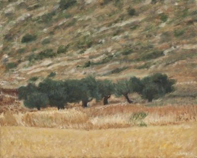 Alon Porat (b. 1951). Landscape / Oil on canvas / 36*45 cm / Signed Provenance: the collection 