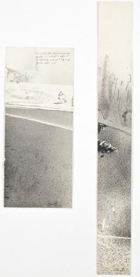 Joshua Neustein (b. 1940). Dogma, Diptych / 1974 / Charcoal and pencil on paper / 100*45 cm / 