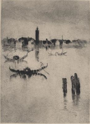 Hermann Struck (1876-1944). European landscapes: Venice, Germany, and more / Ten etchings / 6*4 