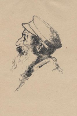 Hermann Struck (1876-1944). Alte Juden, F&uuml;nf Steinzeichnungen [Old Jews, five lithographs] 