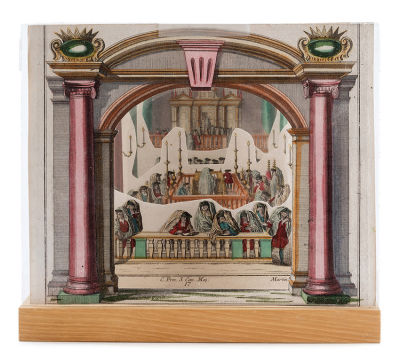 Remarkable Three-Dimensional Paper Theater – Diorama Portraying the Inauguration Ceremony of 