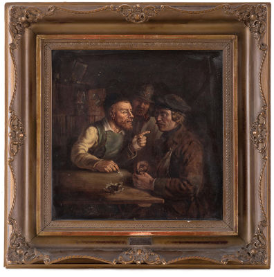 Andrzej Grabowski (1833-1886) – "Settling the Account with the Leaseholder" (Jewish Innkeeper) 