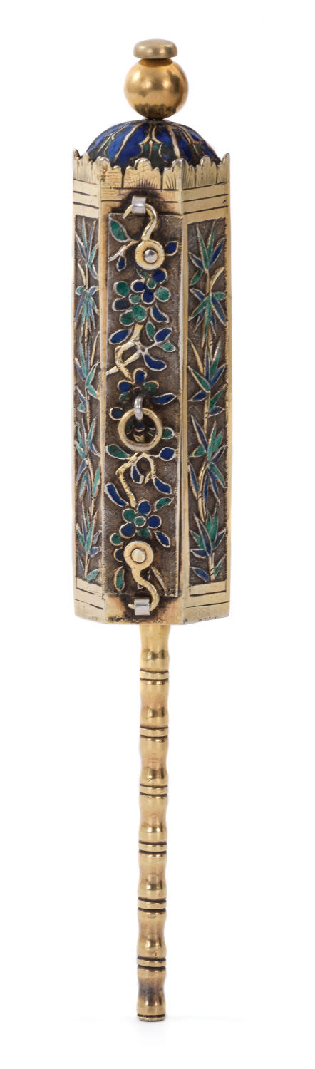 Esther Scroll in Exquisite Case – China, Late 19th Century. Esther scroll in elaborate, fine 